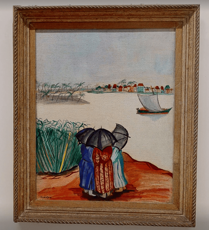 Três Mulheres com guarda-chuva, Cícero Dias, Pinacoteca