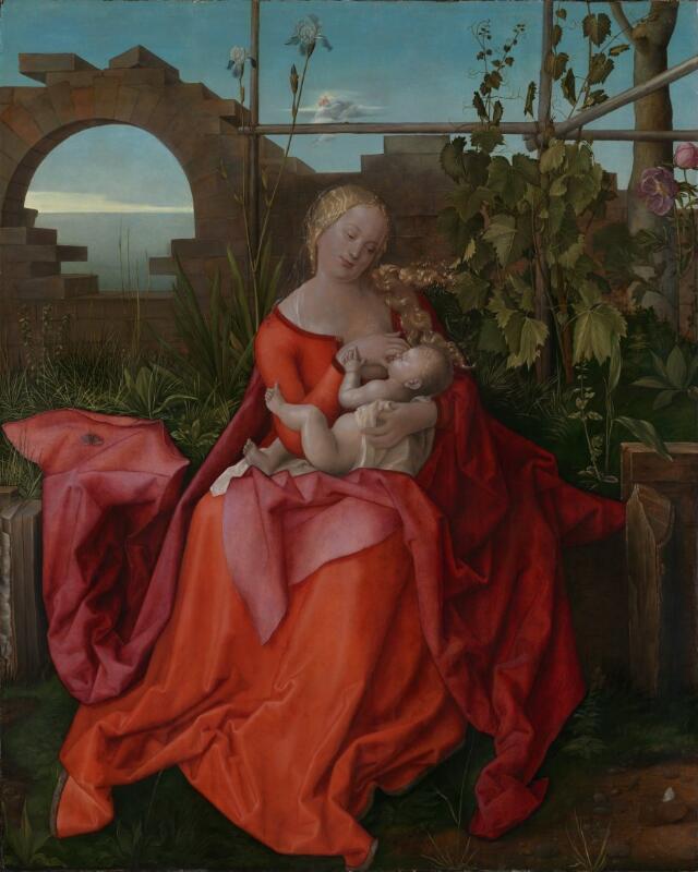 La Madone à l'iris, atelier d'Albrecht Dürer, National Gallery