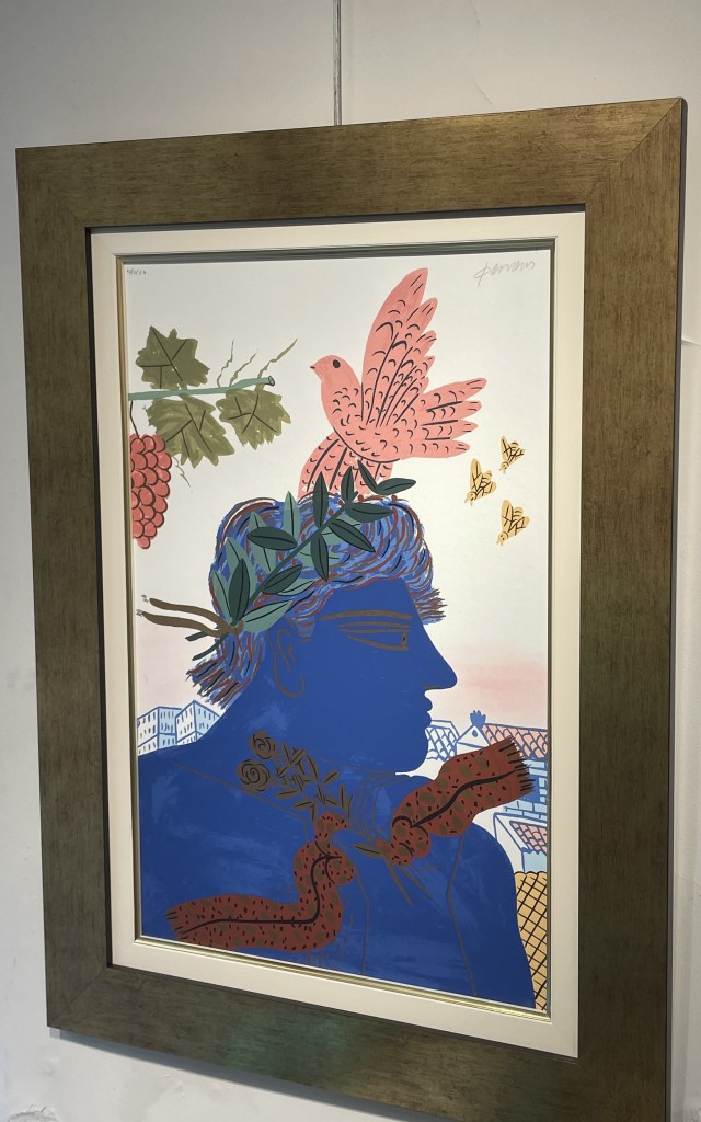 Sans titre, Alekos Fassianos, vu à la Galerie Lefakis, Saint-Paul-de-Vence