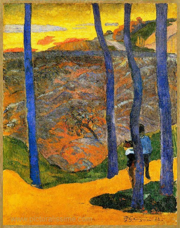 Les Arbres bleus, Paul Gauguin, Musée Ordrupgaard