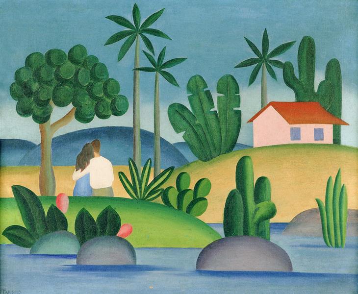 Idílio, Tarsila do Amaral, 1929