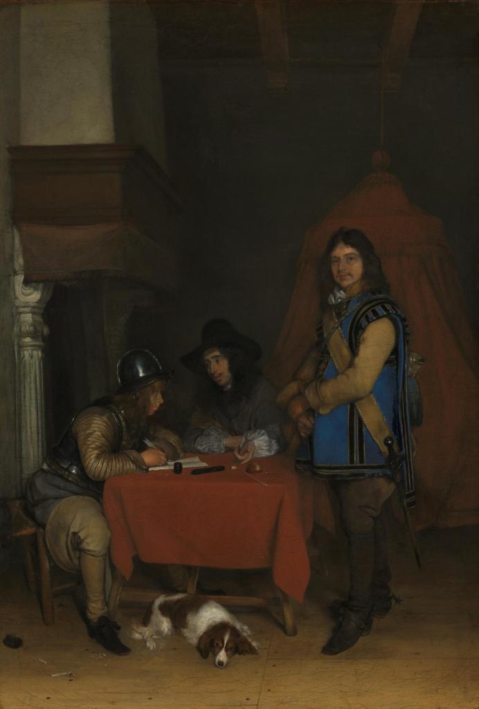 Officier dictant une lettre, Gerard ter Borch